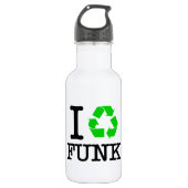Bouteille D'eau En Acier Inoxydable I Recycle Funk (Devant)