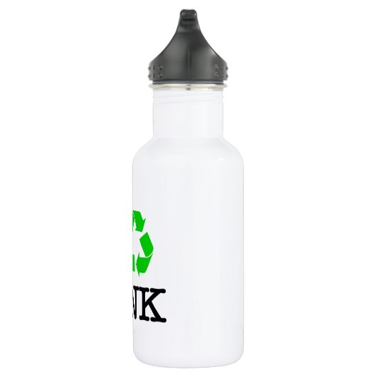 Bouteille D'eau En Acier Inoxydable I Recycle Funk (Droite)