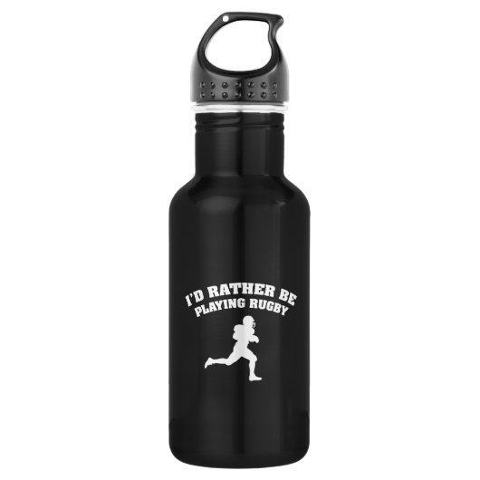 Bouteille D'eau En Acier Inoxydable I'd Rather Be Playing (Devant)