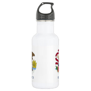 Bouteille D'eau En Acier Inoxydable Illinois State Flag Liberty Bottle