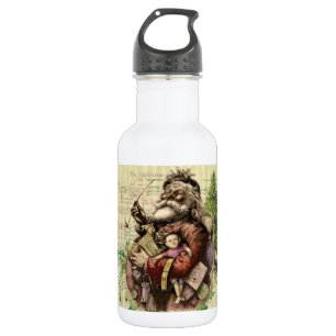 Bouteille D'eau En Acier Inoxydable Illustration classique de Thomas Nast du Père Noël