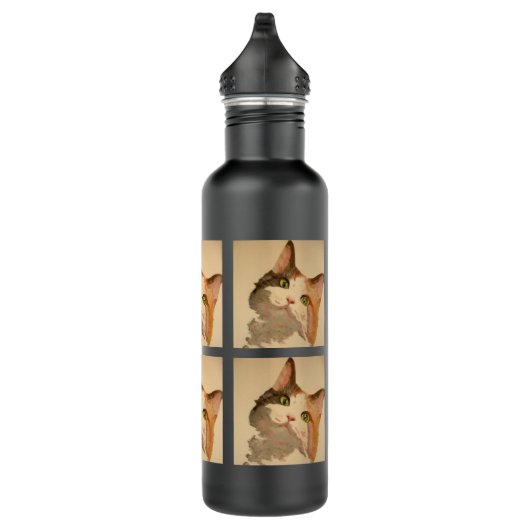 Bouteille D'eau En Acier Inoxydable I'm All Ears : Calico Cat Portrait (Droite)