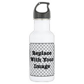 Bouteille D'eau En Acier Inoxydable Image faite sur commande - remplacez par votre (Devant)