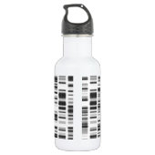 Bouteille D'eau En Acier Inoxydable Impression d'ADN - (Dos)