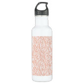 Bouteille D'eau En Acier Inoxydable Imprimer Zebra Peach (Devant)
