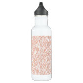 Bouteille D'eau En Acier Inoxydable Imprimer Zebra Peach (Droite)