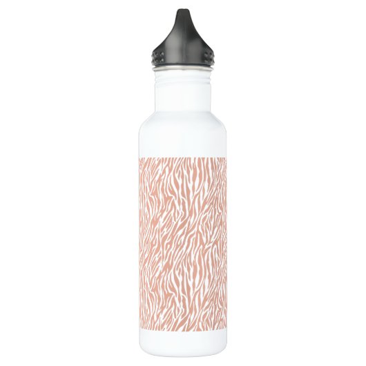 Bouteille D'eau En Acier Inoxydable Imprimer Zebra Peach (Gauche)