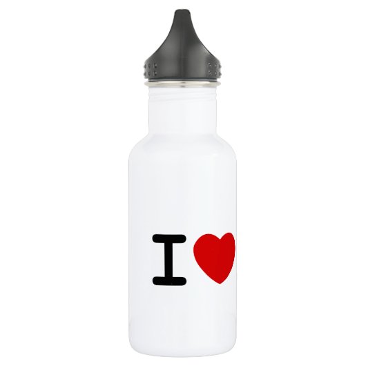 Bouteille D'eau En Acier Inoxydable J'aime l'ASL (Gauche)