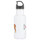 Bouteille D'eau En Acier Inoxydable J'aime mon Rhodesian Ridgeback (Dos)