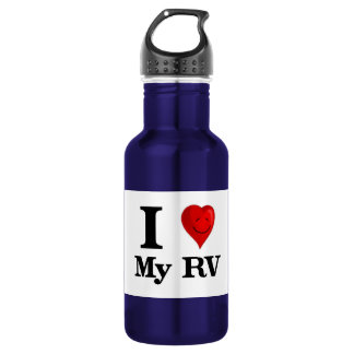 Bouteille D'eau En Acier Inoxydable J'aime mon rv