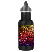 Bouteille D'eau En Acier Inoxydable Jaune arc-en-ciel rouge violet faux parties scinti (Gauche)