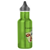 Bouteille D'eau En Acier Inoxydable Je préférerais être Coudre (couleur) (Gauche)