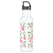 Bouteille D'eau En Acier Inoxydable Joli Motif rose stylisé Roses (Dos)