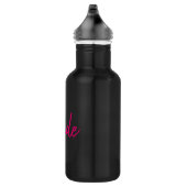 Bouteille D'eau En Acier Inoxydable Jolie mariée rose et noire (Droite)