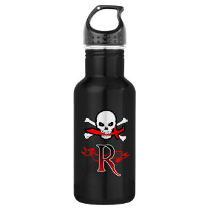 Bouteille D'eau En Acier Inoxydable jolly roger R Monogramme initial