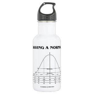 Bouteille D'eau En Acier Inoxydable Juste ayant un jour normal (humour de courbe de