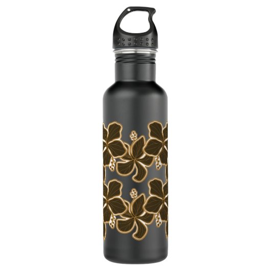Bouteille D'eau En Acier Inoxydable Kailua Hibiscus Hawaïen (Devant)