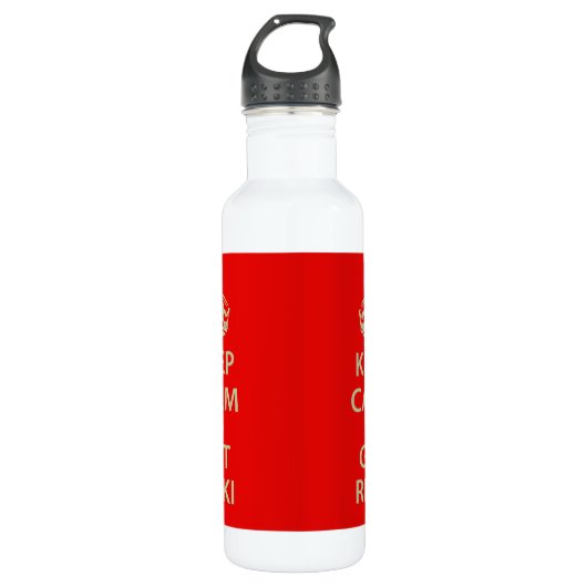 Bouteille D'eau En Acier Inoxydable Keep Calm and Get Reiki (Devant)