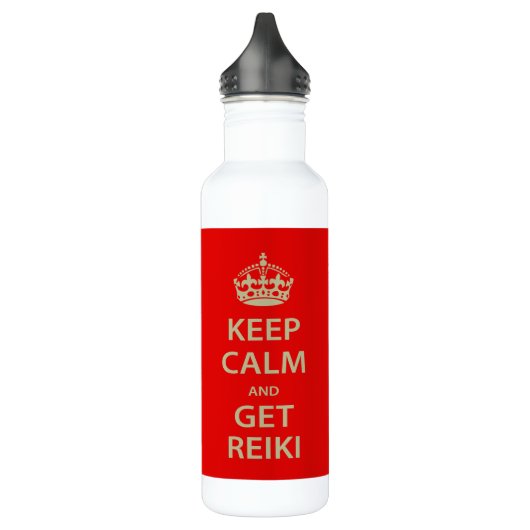 Bouteille D'eau En Acier Inoxydable Keep Calm and Get Reiki (Gauche)