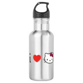 Bouteille d'eau en acier inoxydable Kitty (Devant)