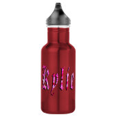 Bouteille D'eau En Acier Inoxydable Kylie, Nom, Logo, (Droite)