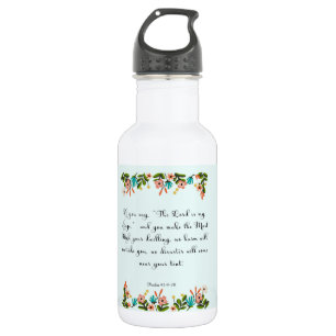Bouteille D'eau En Acier Inoxydable La bible exprime l'art en vers - 91:9 de psaume -