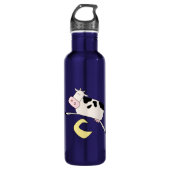 Bouteille D'eau En Acier Inoxydable La vache saute par-dessus la lune (Devant)