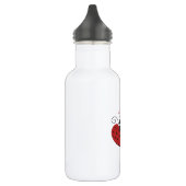 Bouteille D'eau En Acier Inoxydable Ladybug Heart mignon (Gauche)