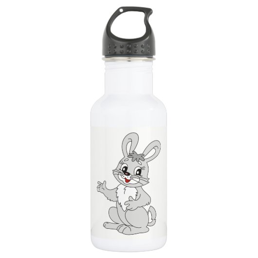 Bouteille D'eau En Acier Inoxydable Lapin (Devant)