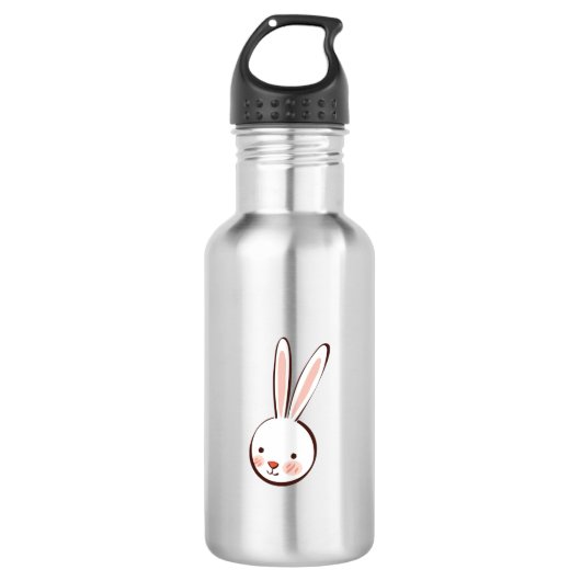 Bouteille D'eau En Acier Inoxydable Lapin (Devant)