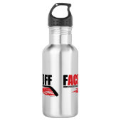 Bouteille D'eau En Acier Inoxydable L'As Face-Off (Hockey) (Devant)