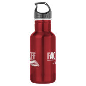 Bouteille D'eau En Acier Inoxydable L'As Face-Off (Hockey) (Dos)