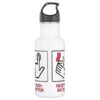Le bouton poussoir reçoivent le lard