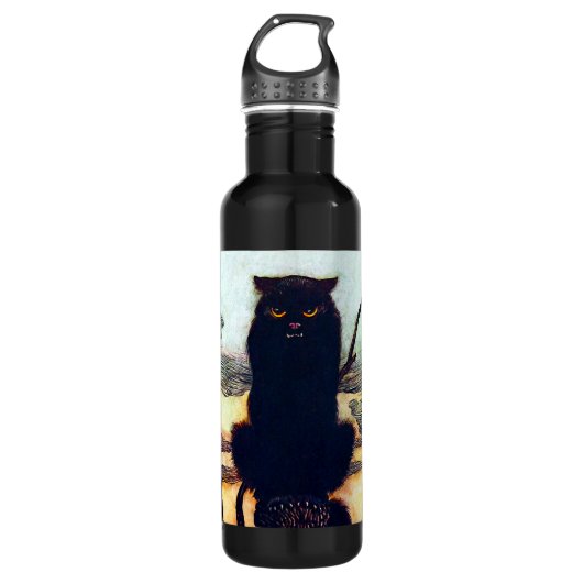 Bouteille D'eau En Acier Inoxydable Le chat noir (Devant)