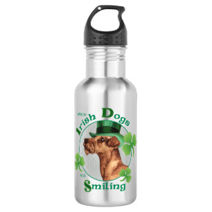 Bouteille D'eau En Acier Inoxydable Le jour Terrier irlandais de St Patrick