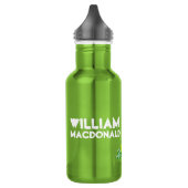 Bouteille D'eau En Acier Inoxydable Le nom vert de garçons de Stegosaurus de dinosaure (Gauche)