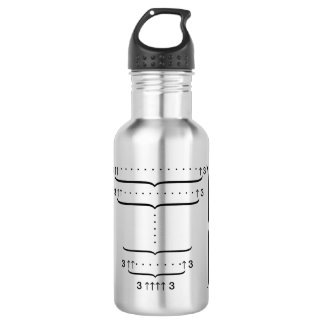 BOUTEILLE D'EAU EN ACIER INOXYDABLE LE "NOMBRE DE GRAHAM "