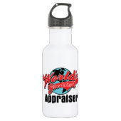 Bouteille D'eau En Acier Inoxydable Le plus grand évaluateur du monde (Devant)