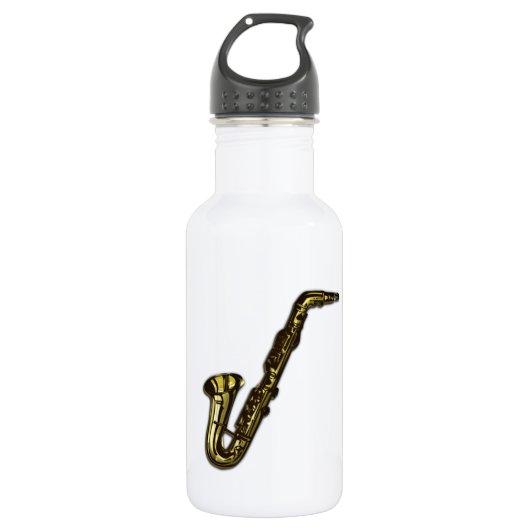 Bouteille D'eau En Acier Inoxydable Le saxophone (Devant)