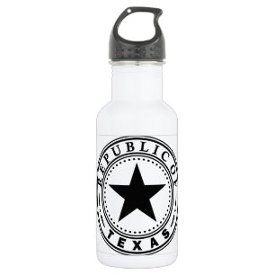 Bouteille D'eau En Acier Inoxydable Le Texas (République de joint du Texas)