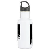 Bouteille D'eau En Acier Inoxydable Léopard noir et blanc (Dos)