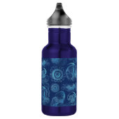 Bouteille D'eau En Acier Inoxydable Leptomedusae d'Ernst Haeckel (bleu-foncé) (Droite)