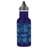 Bouteille D'eau En Acier Inoxydable Leptomedusae d'Ernst Haeckel (bleu-foncé) (Gauche)