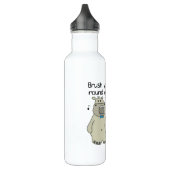 Bouteille D'eau En Acier Inoxydable Les hippopotames se brossent les dents (Gauche)