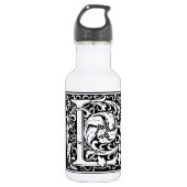 Bouteille D'eau En Acier Inoxydable Lettre L Monogramme médiéval Art Nouveau (Devant)
