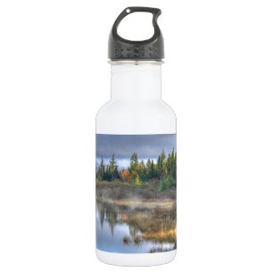 Bouteille D'eau En Acier Inoxydable Lever du soleil d'automne au lac Moosehead Maine