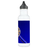 Bouteille D'eau En Acier Inoxydable Ligne bleue mince (Droite)