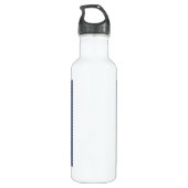 Bouteille D'eau En Acier Inoxydable Ligne bleue mince (Dos)