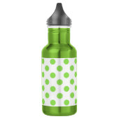 Bouteille D'eau En Acier Inoxydable Lime et pois blancs (Gauche)