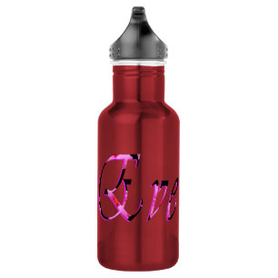 Bouteille D'eau En Acier Inoxydable Logo Du Nom Des Filles Eve,